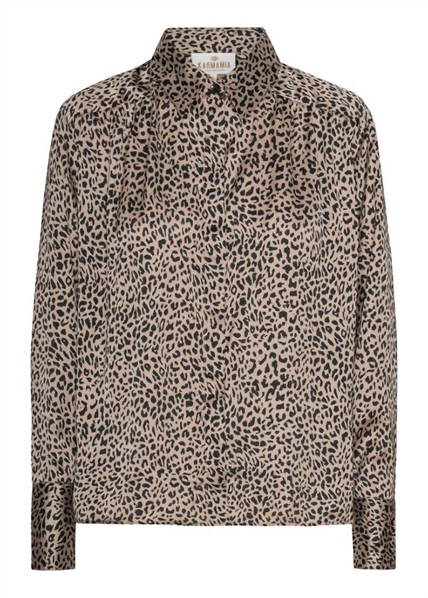 Karmamia Augusta Shirt in petit leo - women's blouse - detail view