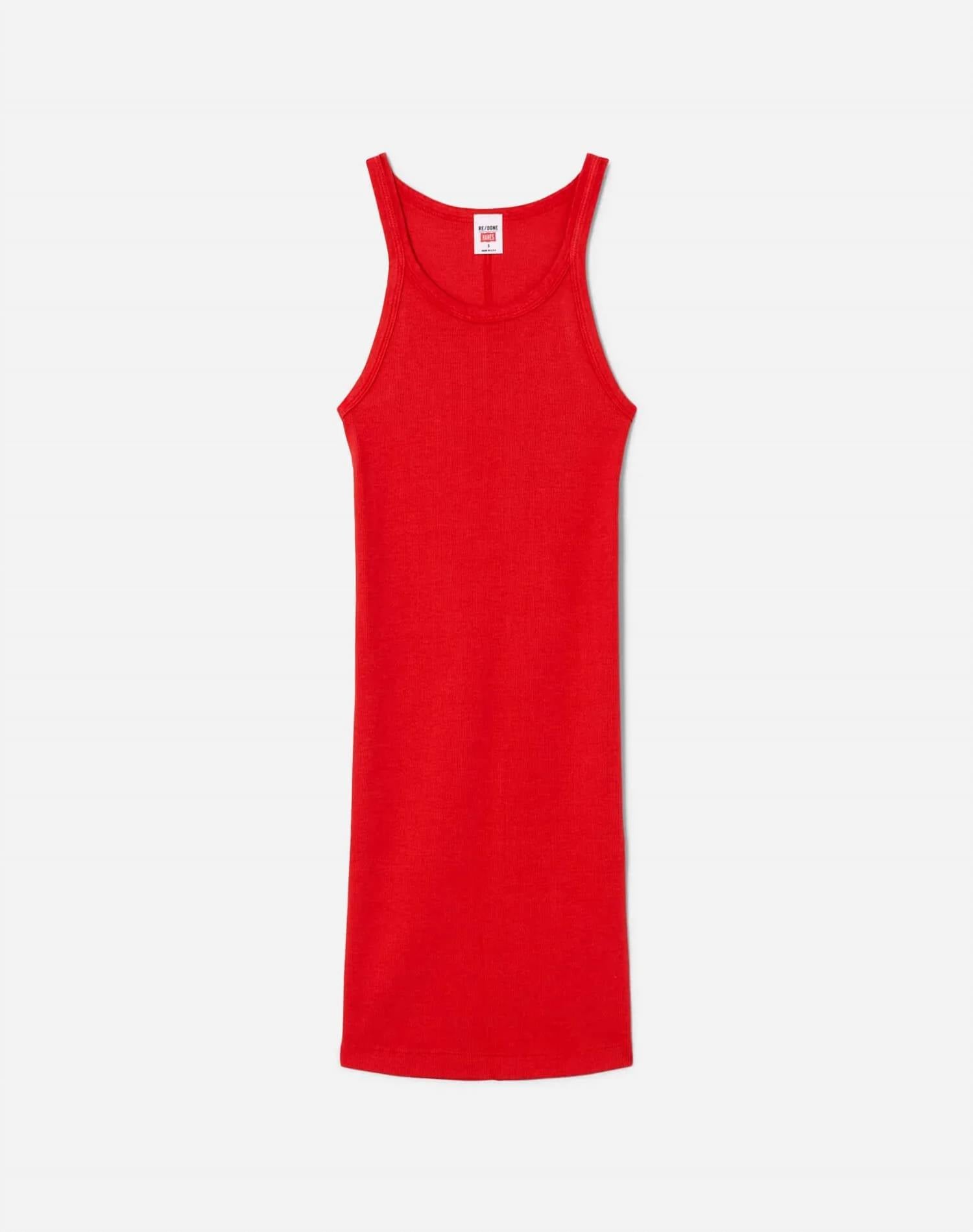 Re/Done - Ribbed Tank Mini Dress