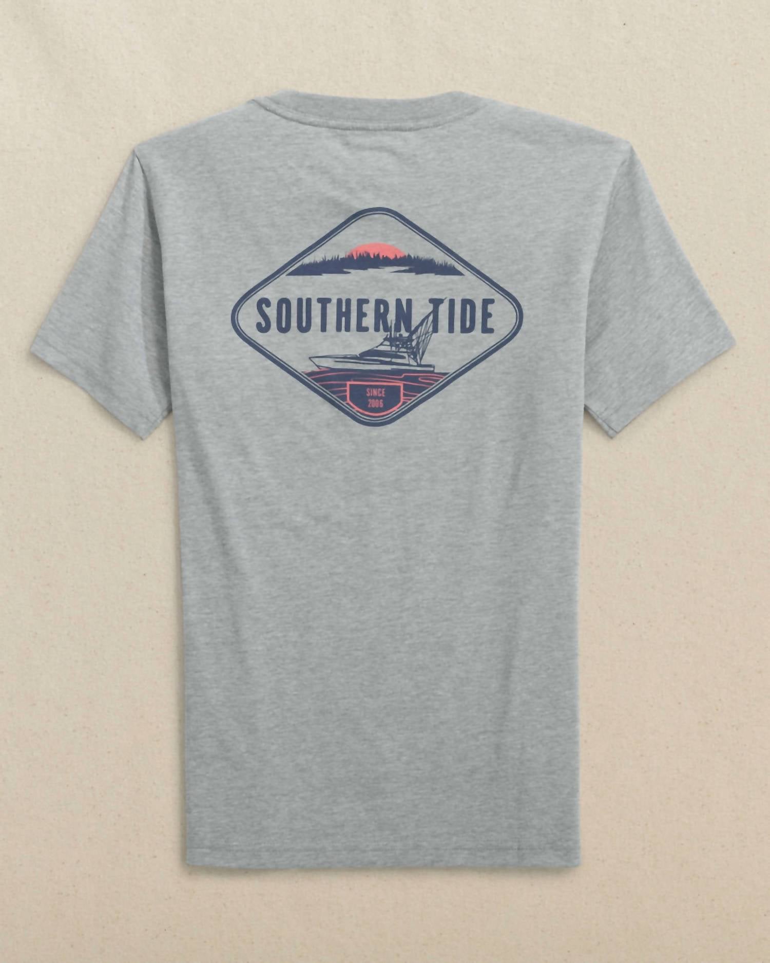 Southern Tide - Boy's Marsh Boat Short Sleeve T-shirt