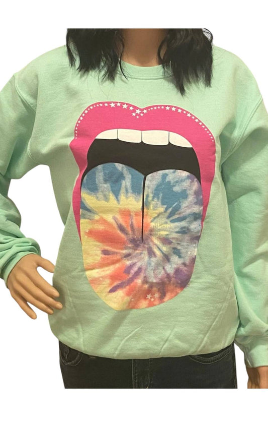 Gildan - Tie Dye Tongue Sweatshirt