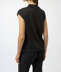 Joseph Ribkoff - Mock Neck Embellished Sleeveless Top