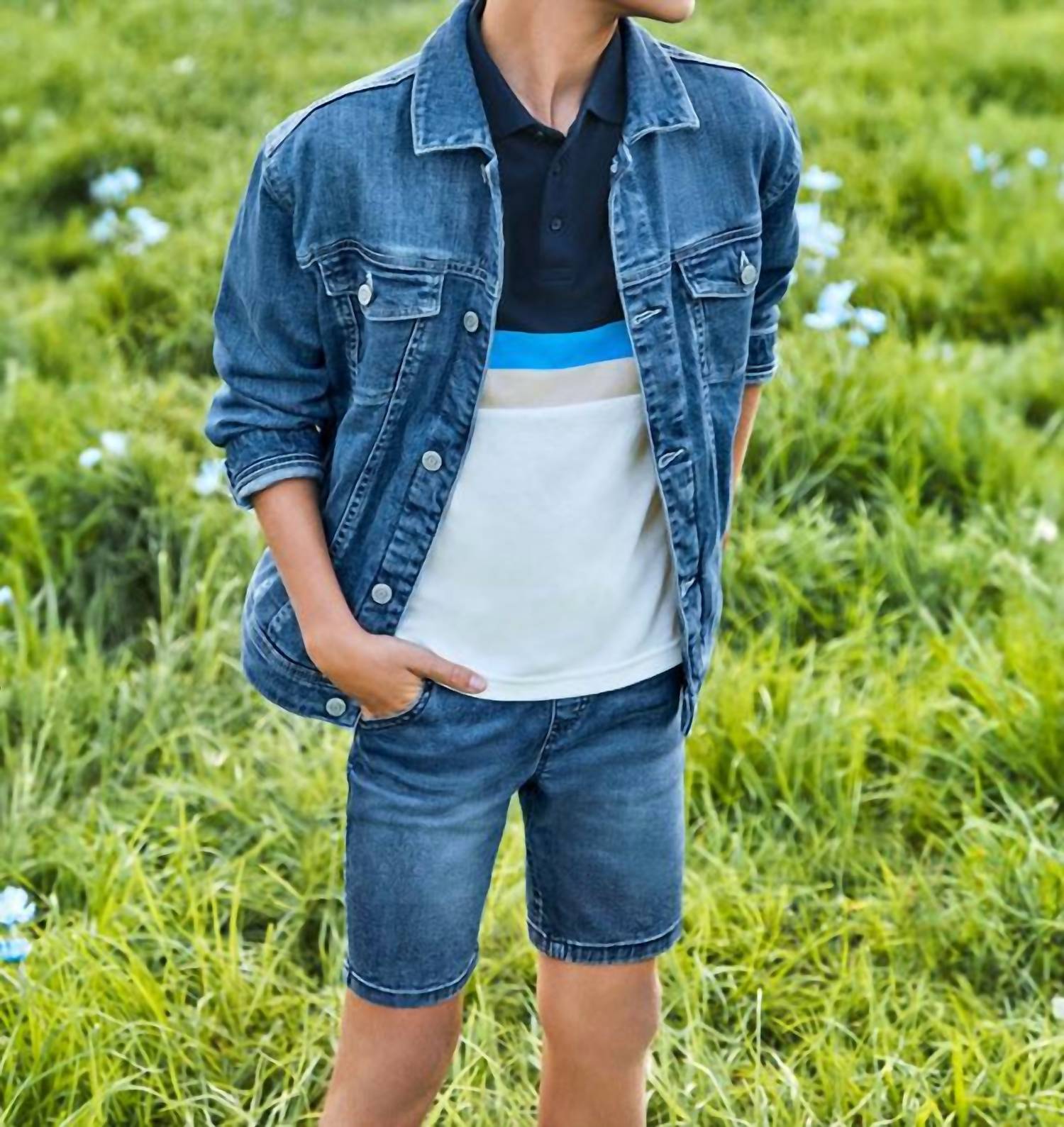 Mayoral - Kid's 5b Soft Denim Short