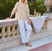 Frank & Eileen - Wexford Wide-leg Linen Pants