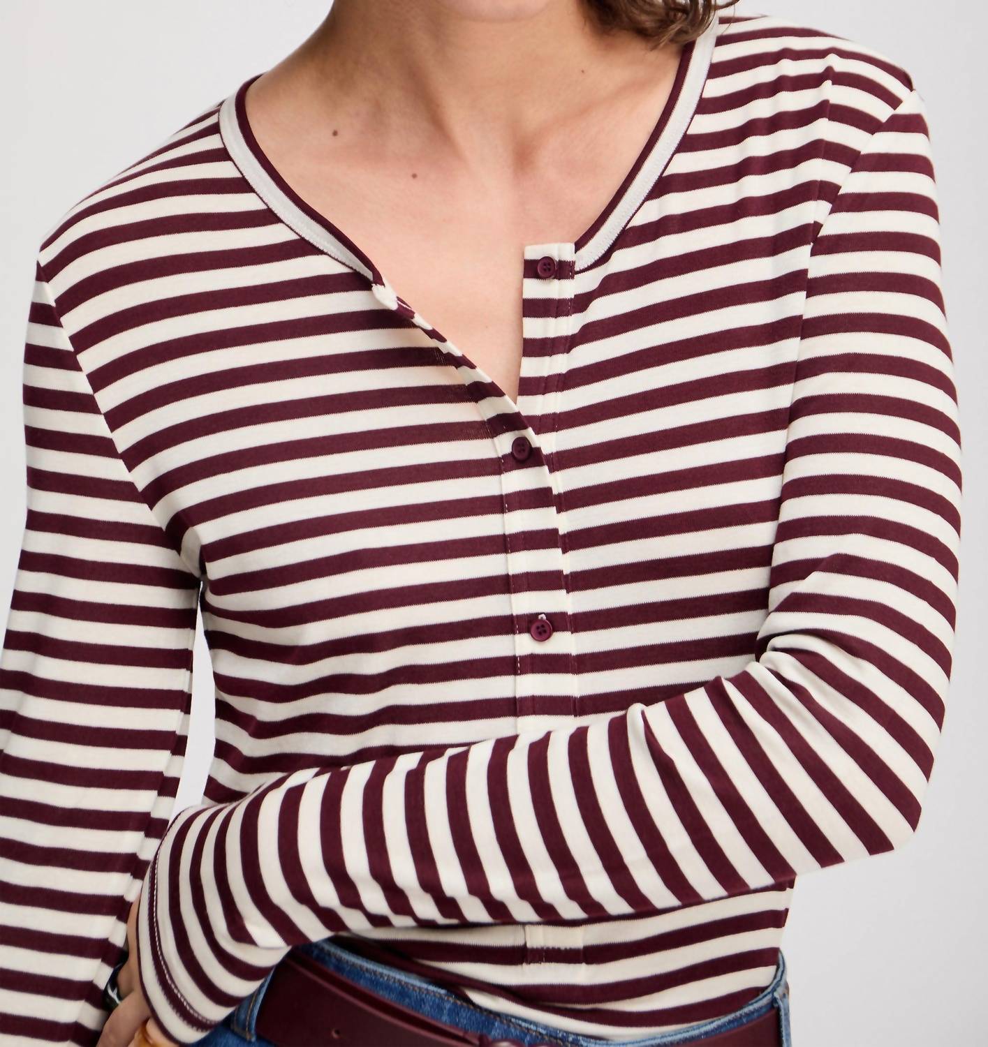 Munthe - Levoma Sripe Henley Top