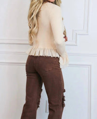 Risen - Riva Distressed High Rise Jeans