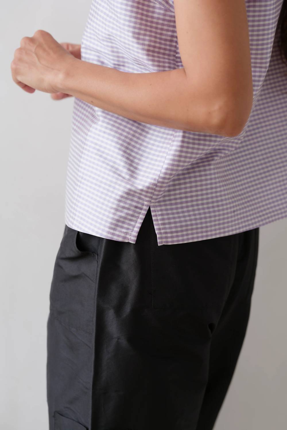 Donni. - Taffeta Shell Top