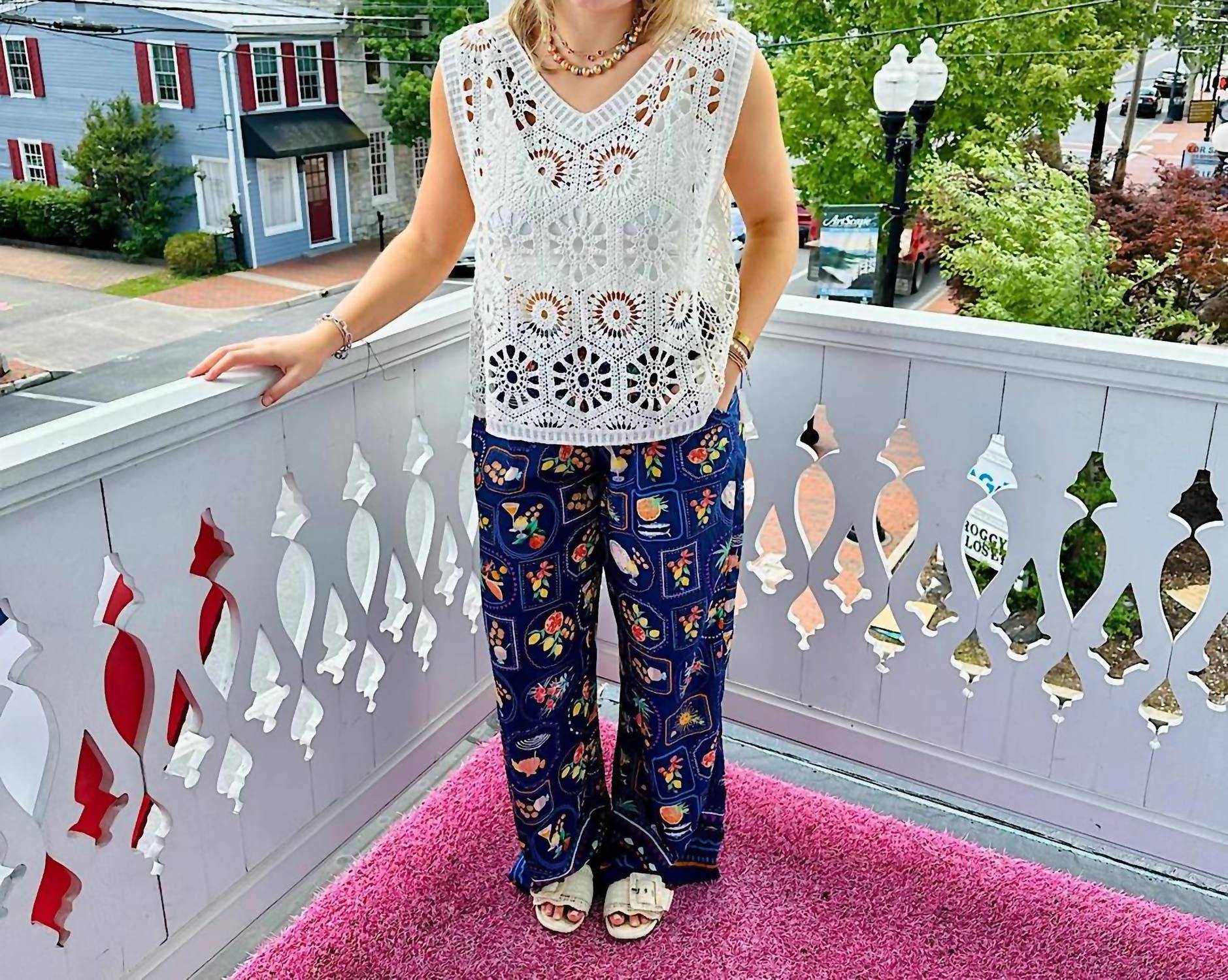 Joy Joy - Elastic Palazzo Pant