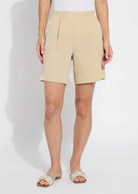 Lysse - Dia Pleated Raffia Shorts