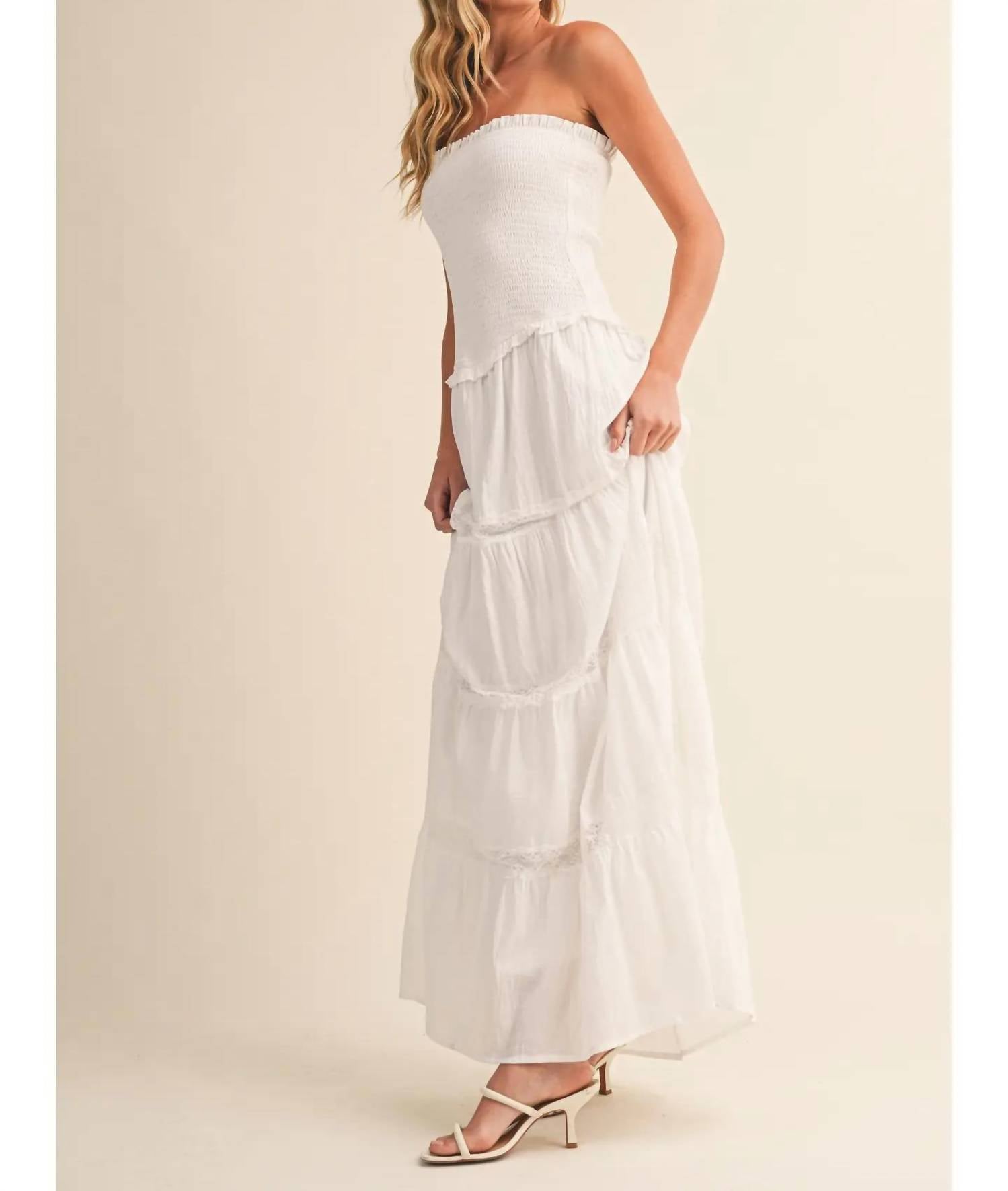 Klesis - Wylie Maxi Dress With Lace Details
