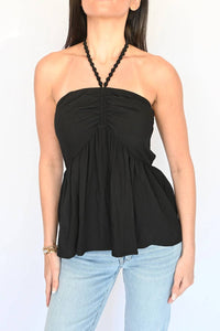 Vava - Pom-Pom Tube Halter Top
