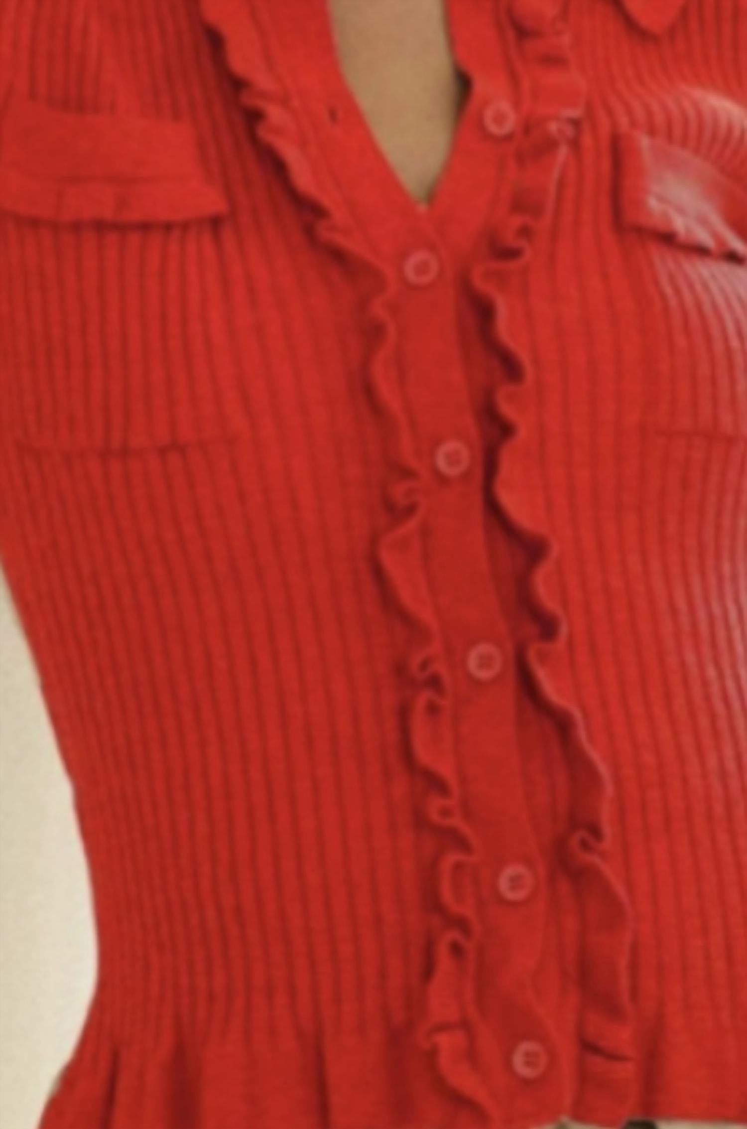 Lovlov - Long Sleeve Scallop Detail Cardigan