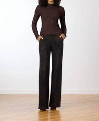 Avenue Montaigne - Women's Carla Velvet Boucle Pants