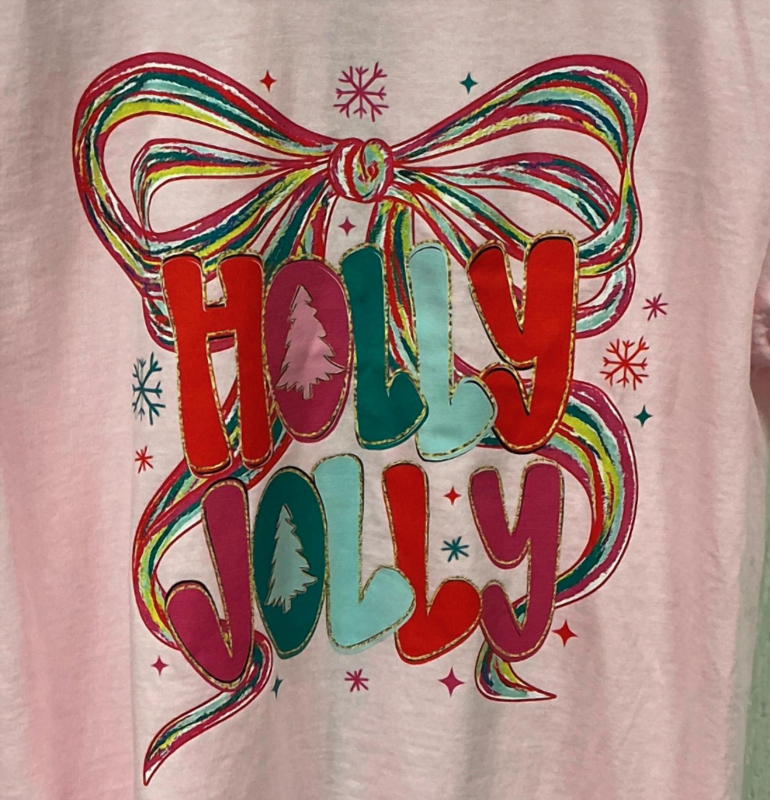 Festivitees - Women's Jolly Bow Graphic Tee