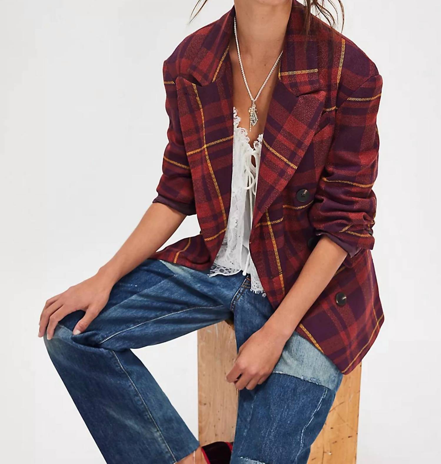 Free People - Dean Double Breasted Blazer