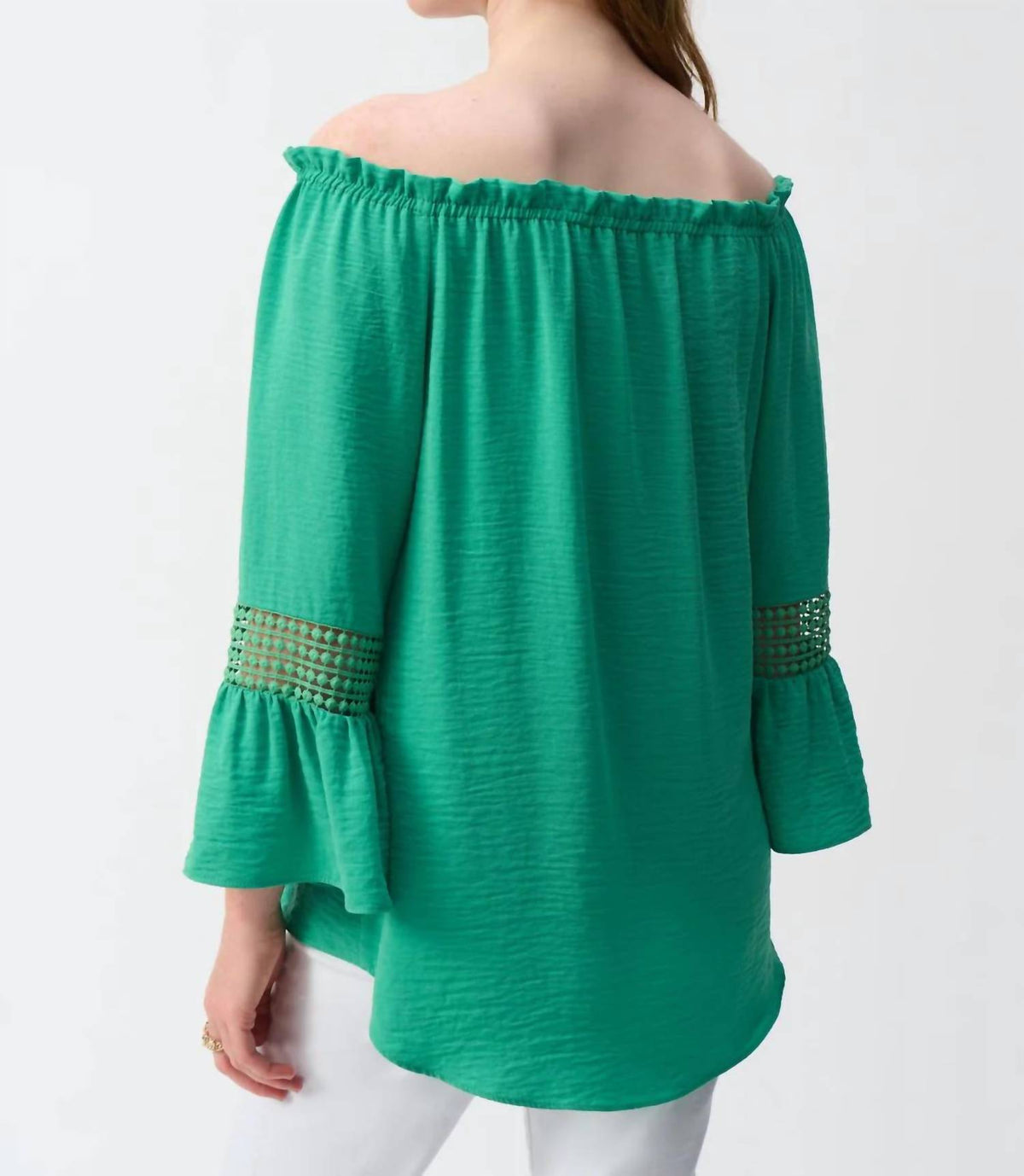 Joseph Ribkoff - Off-shoulder Flared Tunic Top