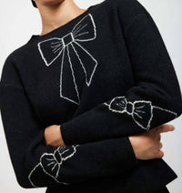Batsheva - Bow Jacquard Sweater