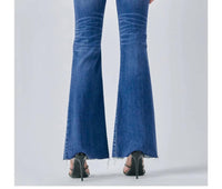 Hidden - Diva Front Slit Flare Jeans