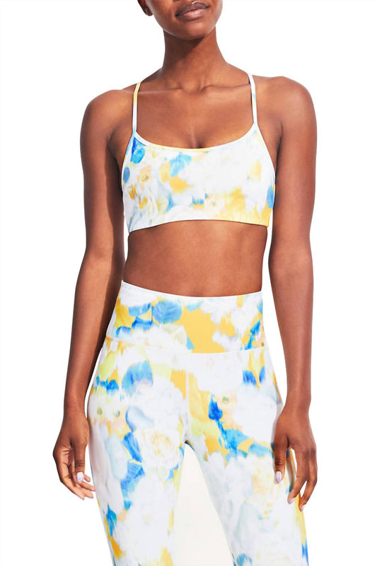 Kensie - Printed Sleeveless Cross Back Bralette