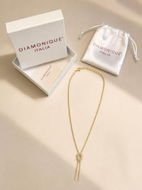 Diamonique - Popcorn Scarf Chain Necklace