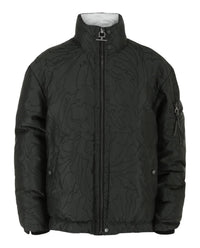 Salvatore Ferragamo - Men's Abstract Print Quilted Jacket