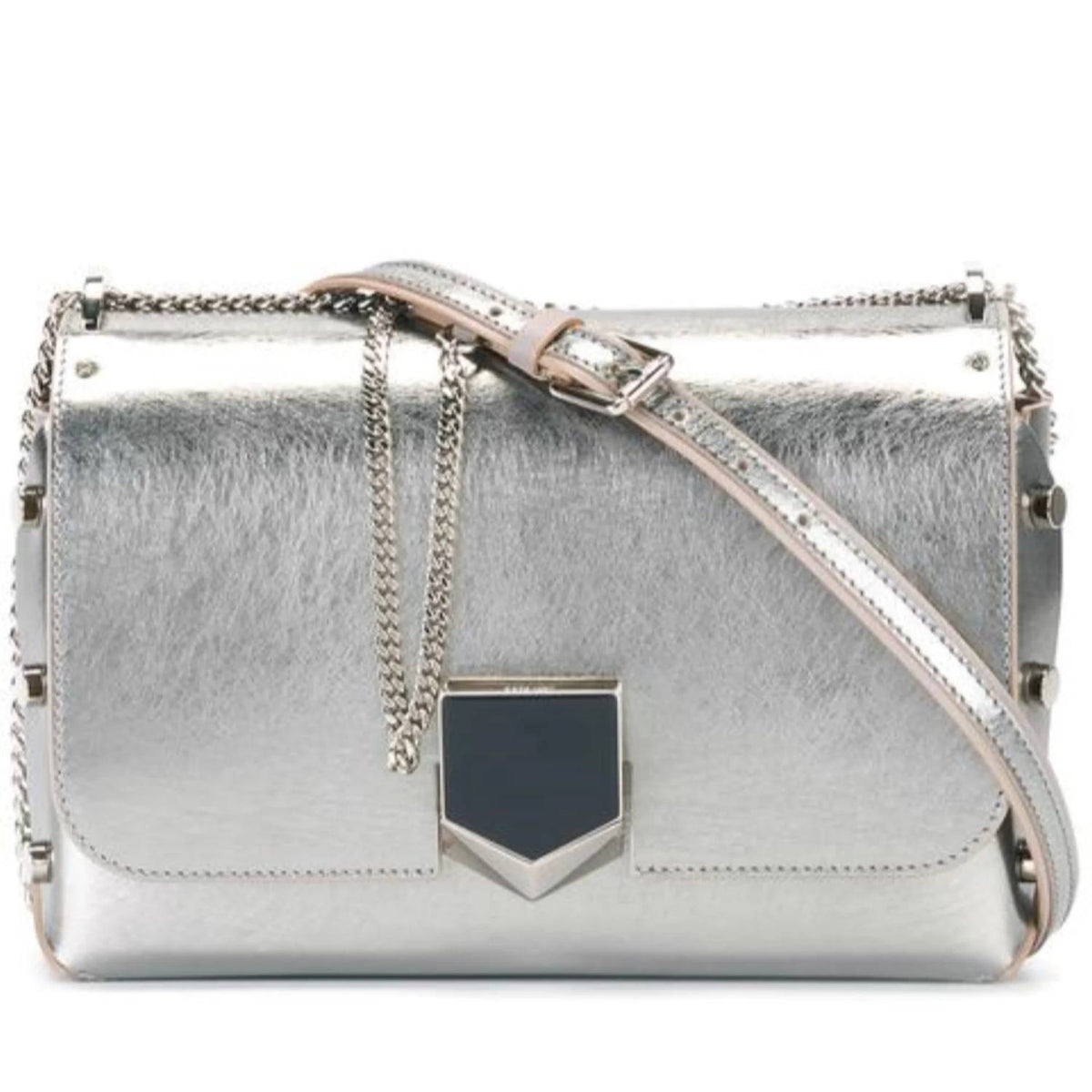 Jimmy Choo - Women's Lockett Studded Leather Crossbody Bag