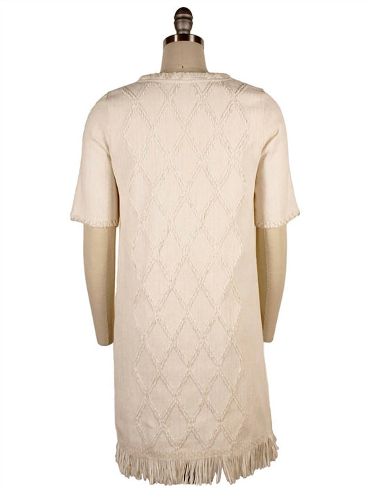 DIAMOND TEXTURE SHIFT DRESS