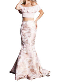 Two Piece Off The Shoulder Gown