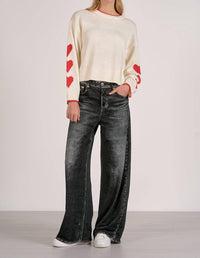 Elan - Heart Sleeve Sweater
