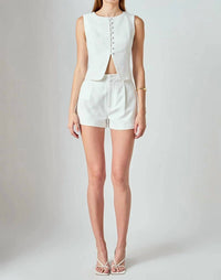 Endless Rose - Linen Pintuck Shorts