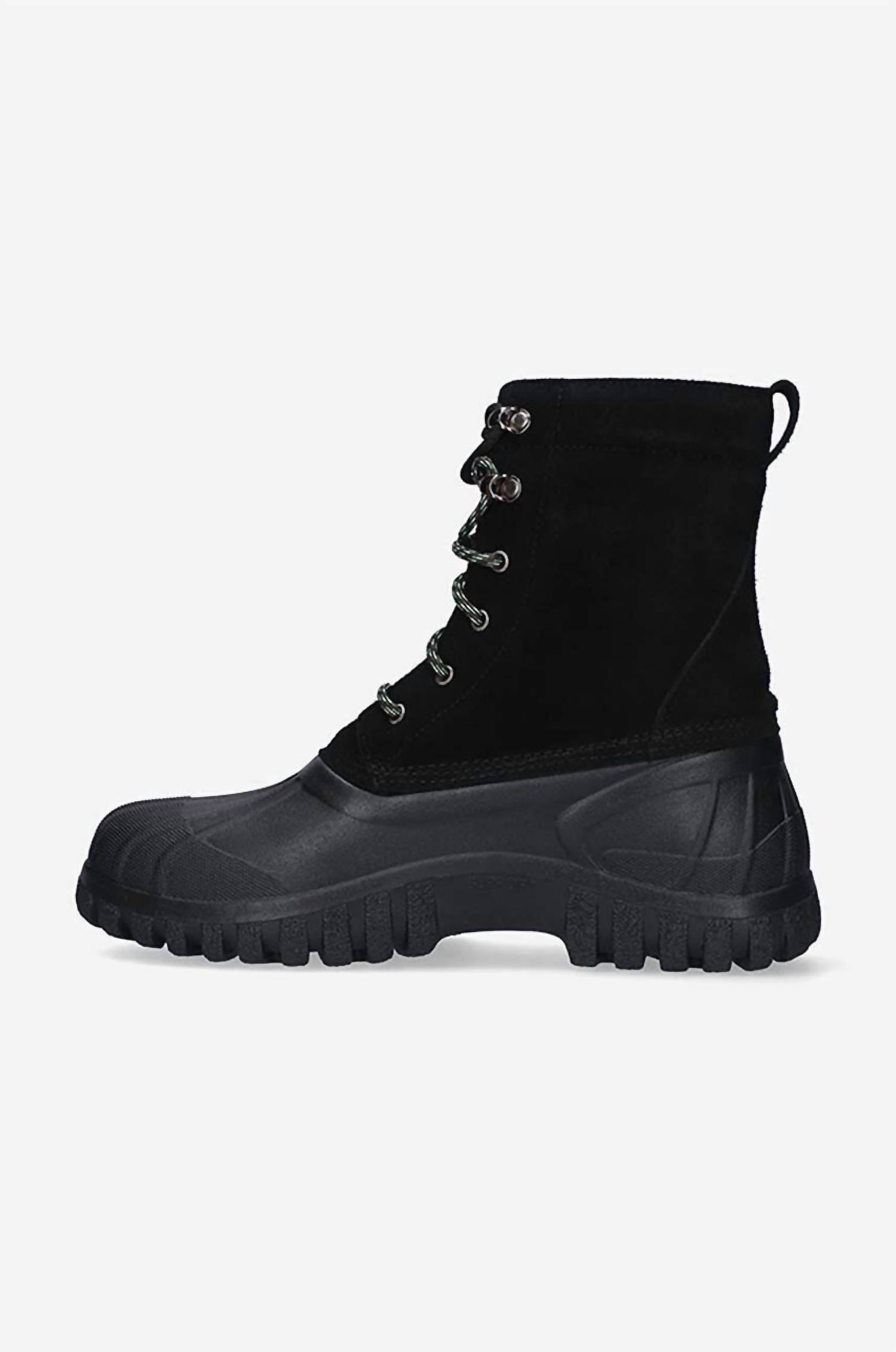 Diemme Men's Anatra Suede Lace-up Biker Boots in black - men's boots - alternate view