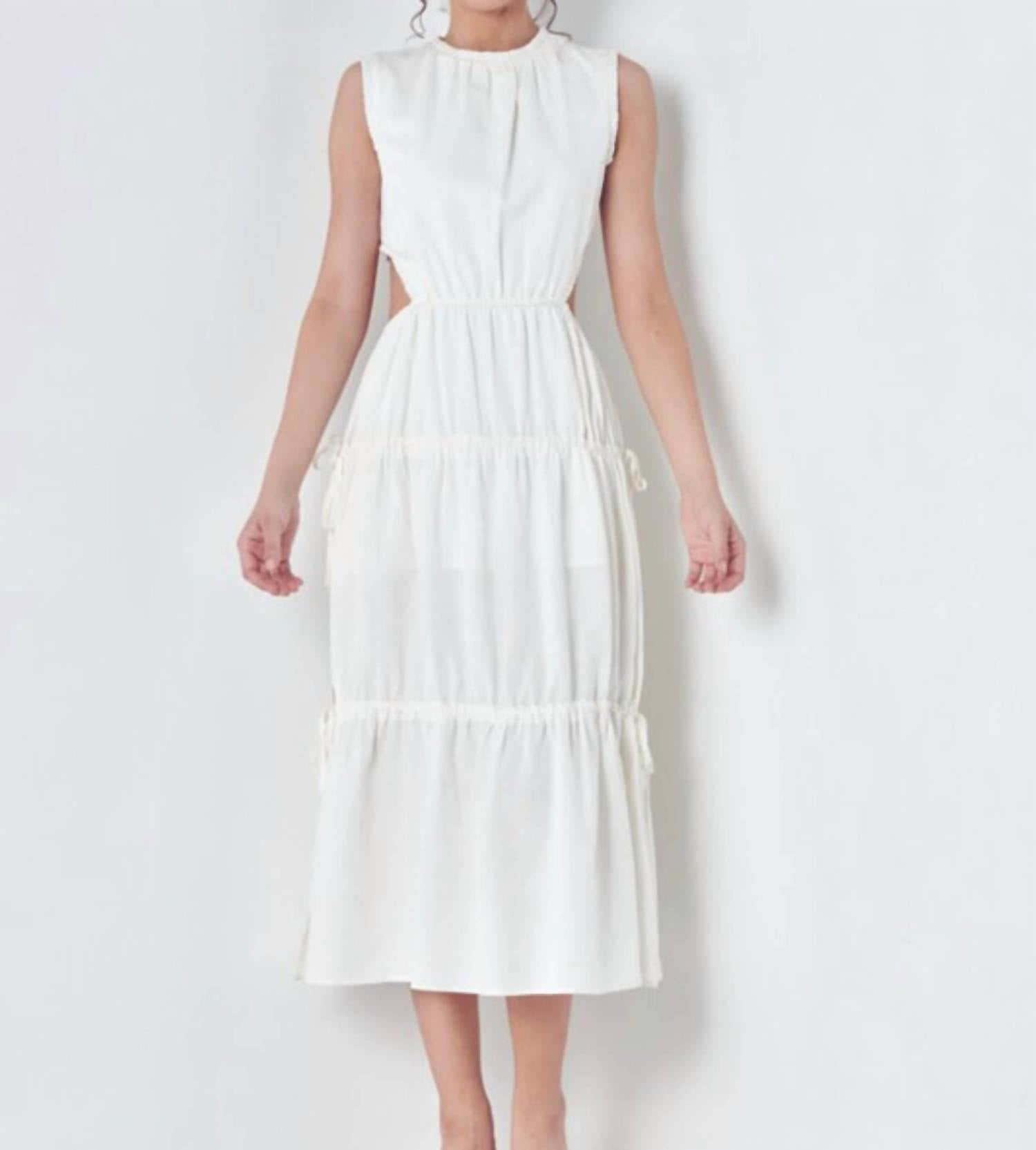 Lena - Woven Cutout Dress