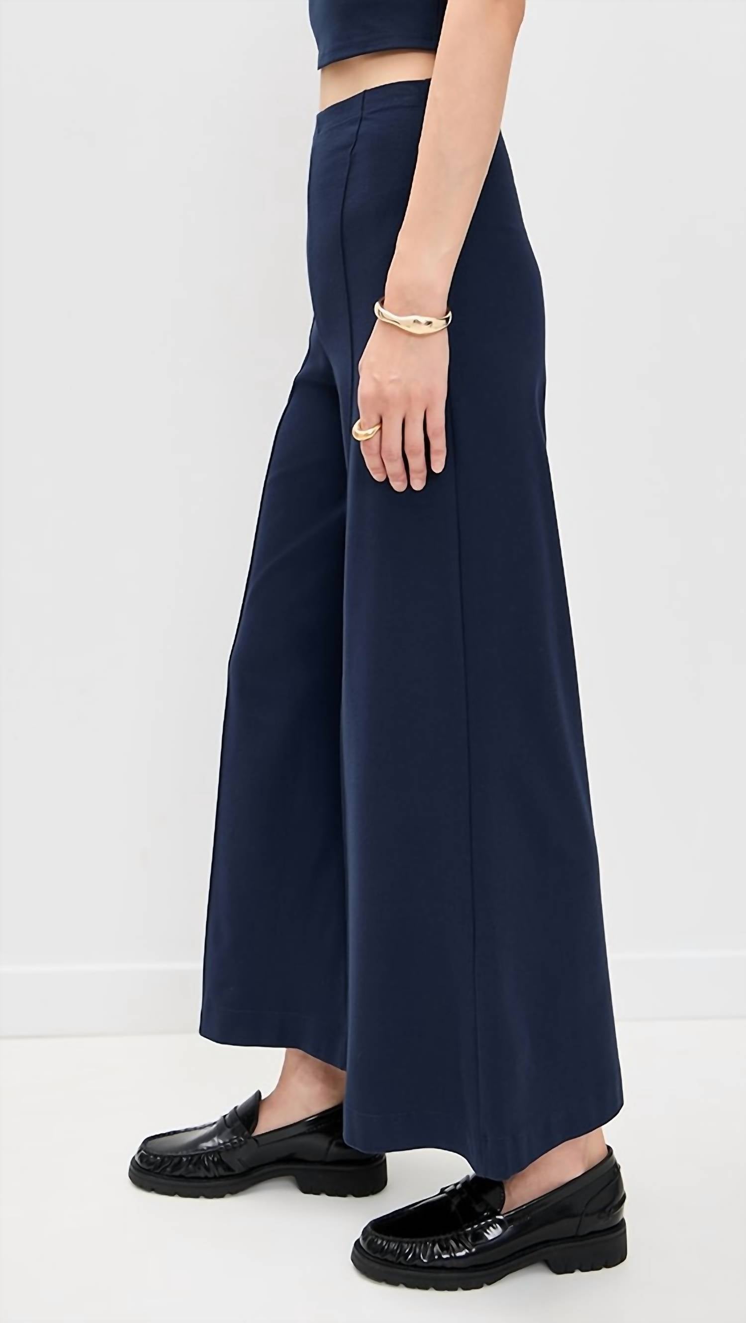 Ripley Rader - Ponte Knit Wide Leg Cropped Pant