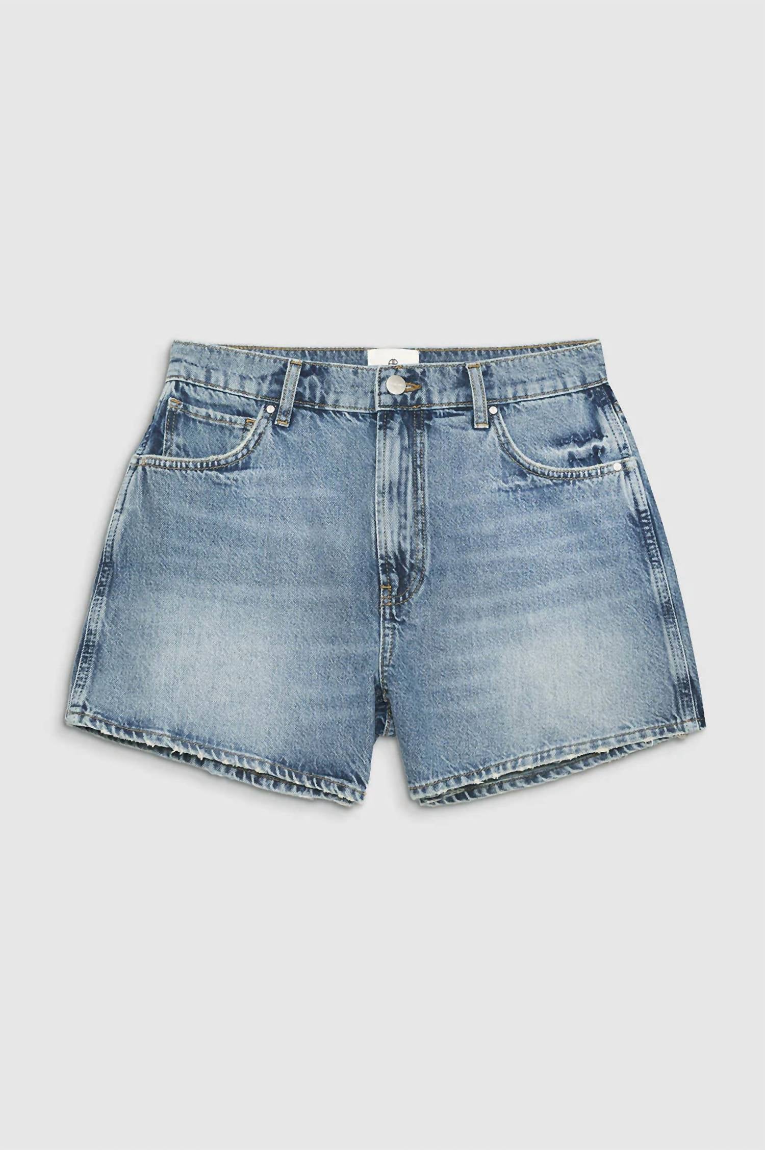 ANINE BING Dalton Short in pacific blue - women's shorts - alternate view