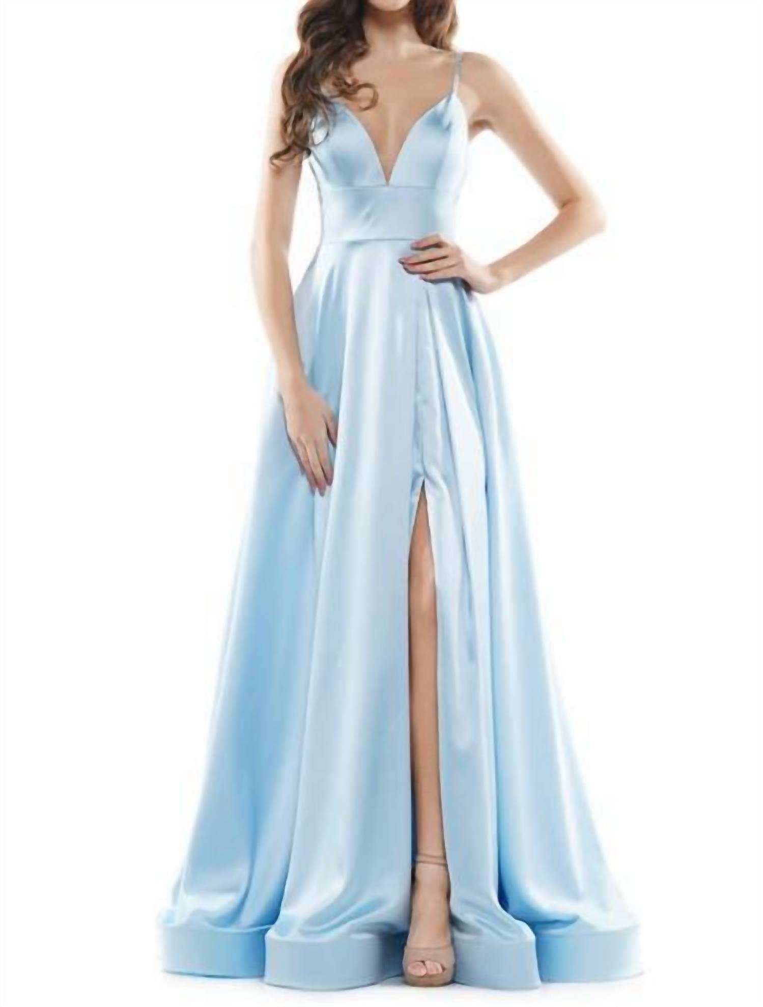 Colors Dress - A Line Satin Gown