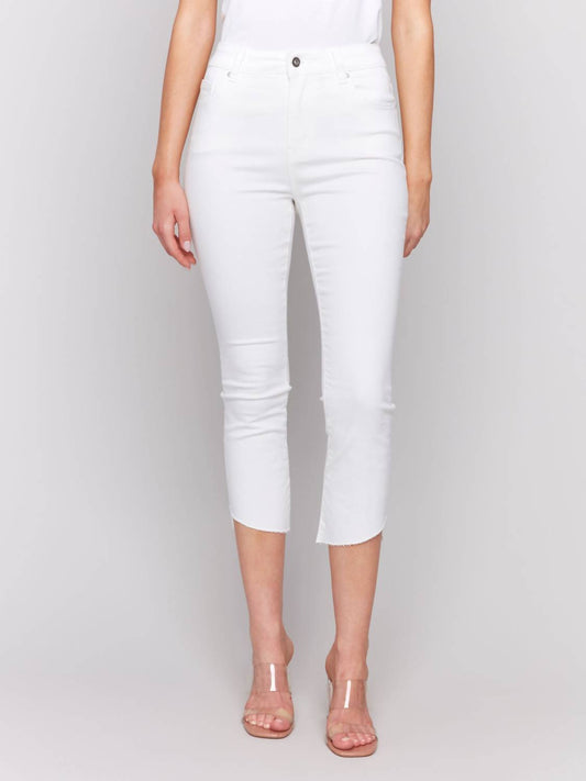 Charlie B - Hi Lo Raw Edge Hem Jeans