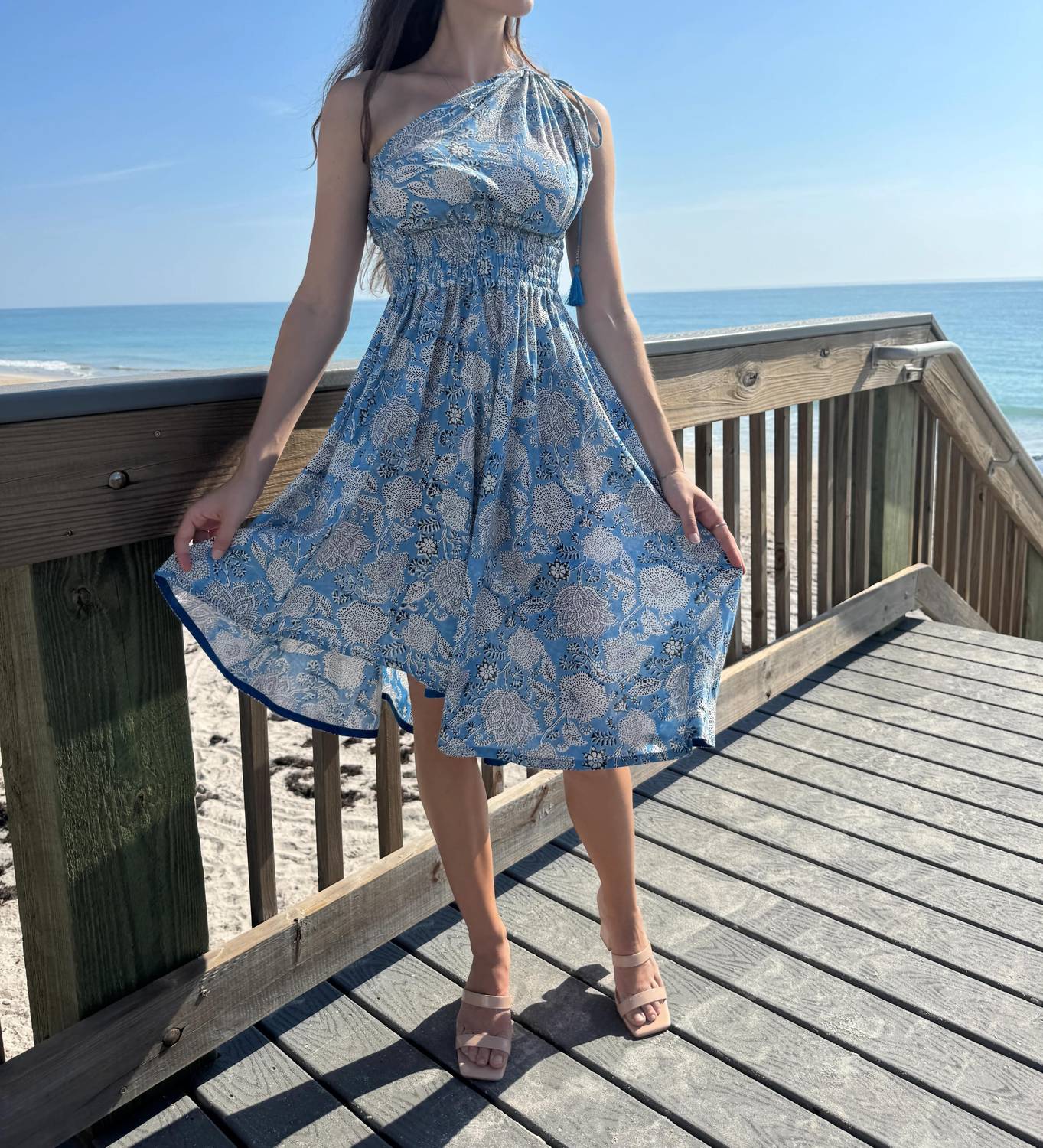 Pick Happy - Women's One Shoulder Goddess Dress