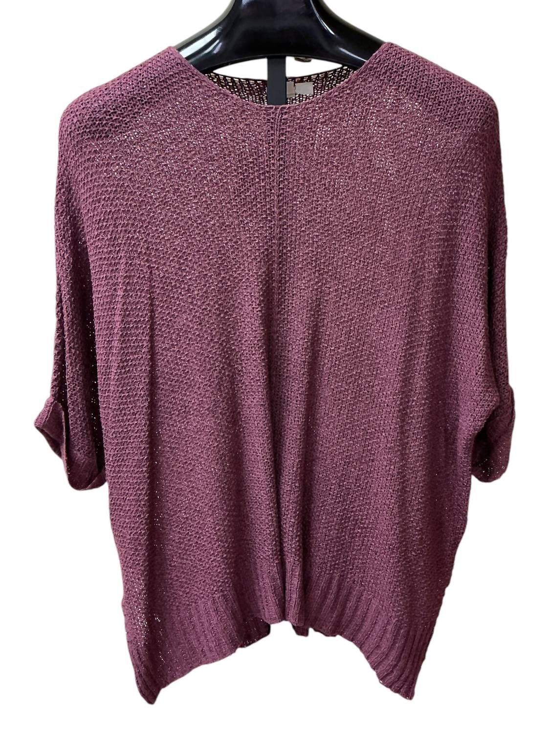Easel Women's Loose Fit Top in mulberry - women's sweater