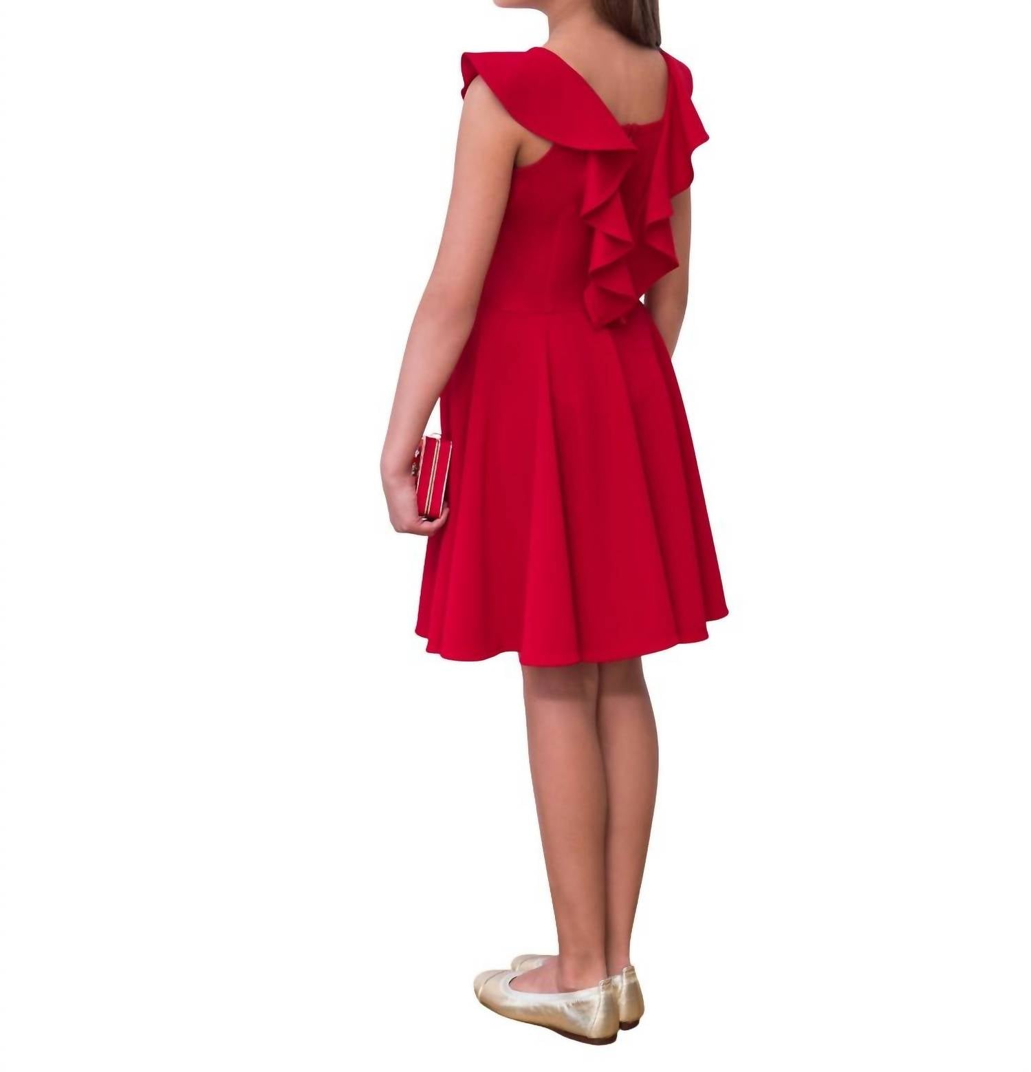 David Charles - Girls Ruffled Dress