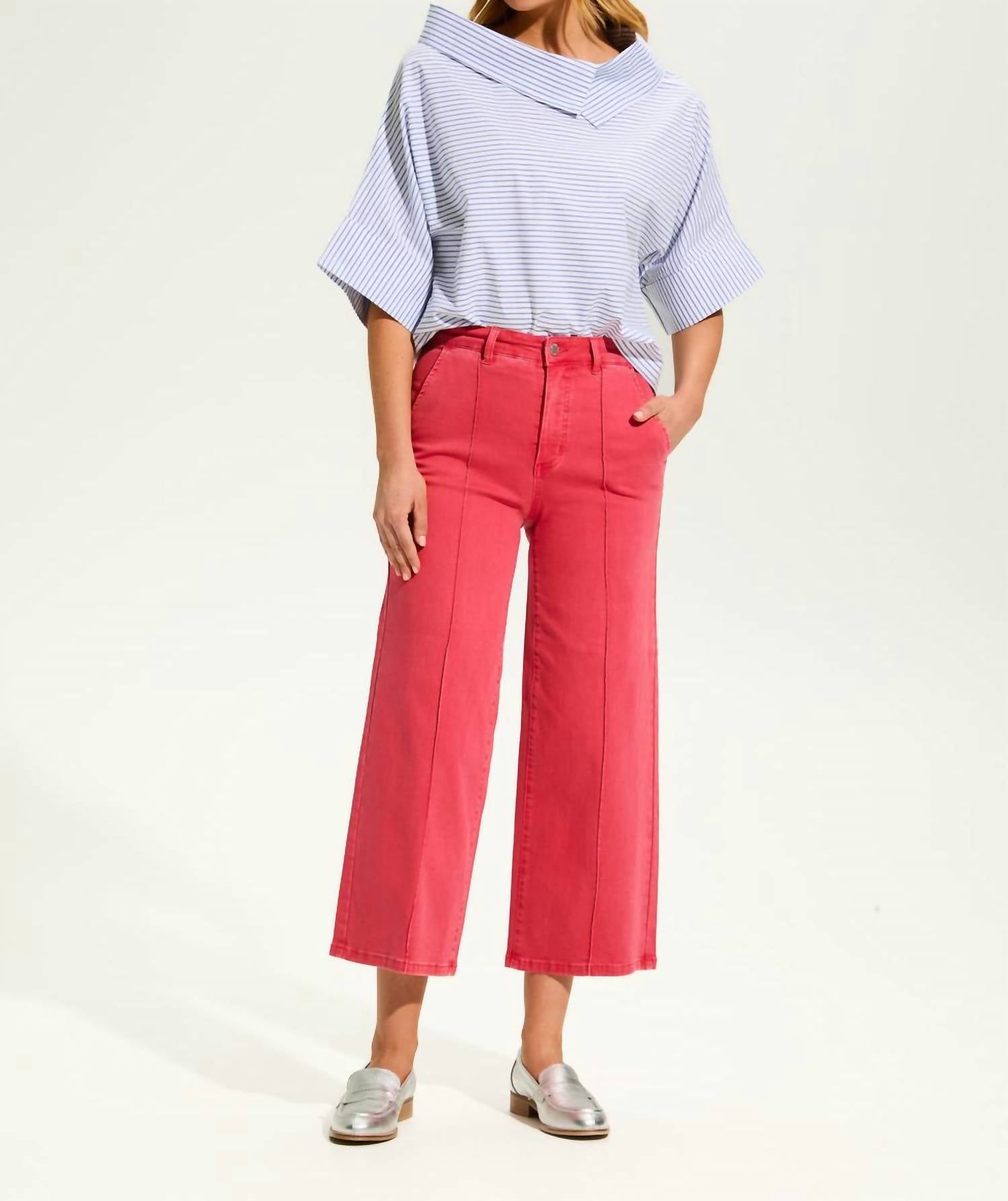 Fdj - Poplin Crossover Neck Top