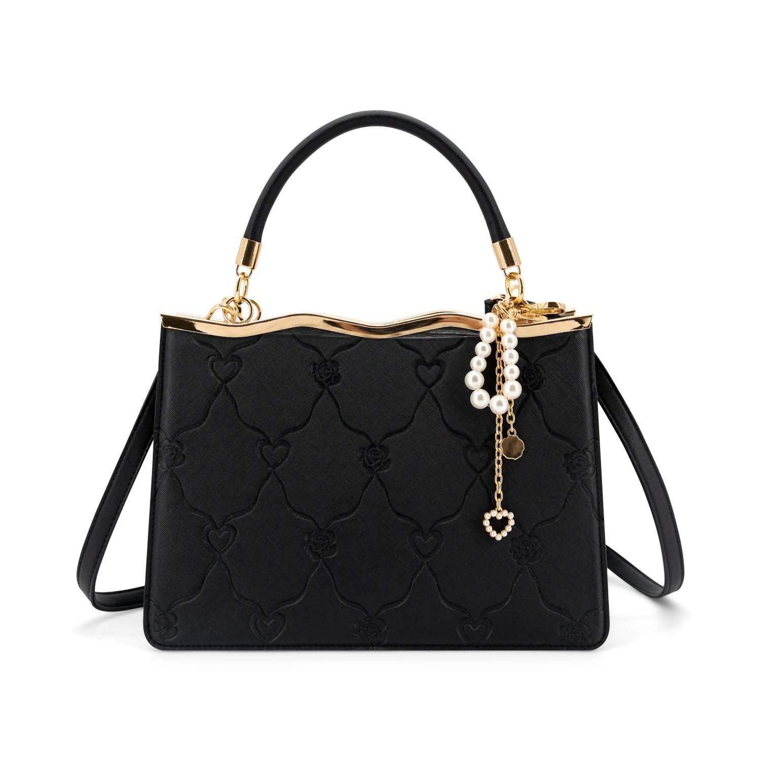 Like Dreams - Women's Amara Embossed Top Handle Crossbody Bag