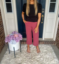 Heimish Usa - Lucy Wide Leg Stretchy Crop Pants