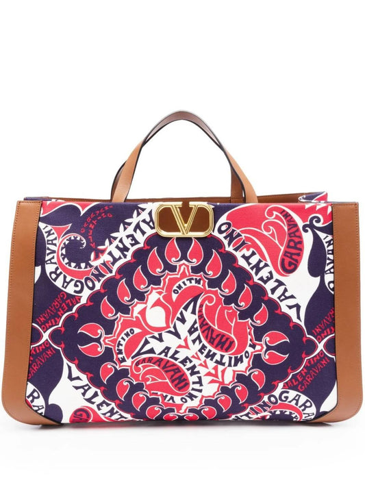 Valentino - Women's Bandana Print Shopper Bag