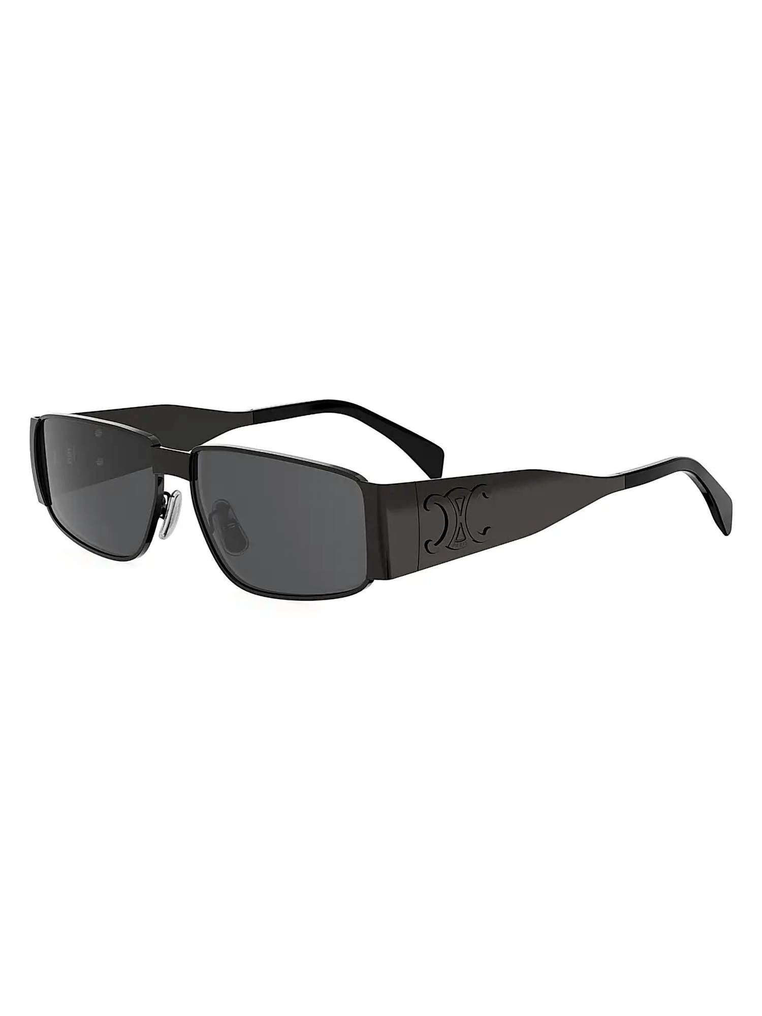Celine - Men's Metal Triomphe Rectangular Sunglasses