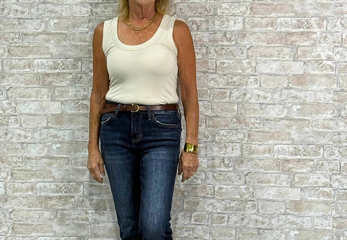 42Pops - High-neck Ribbed Tank