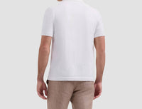 Bugatchi Uomo - Chevron Button-front Short-sleeve Polo Sweater