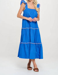 Meet Me In Santorini - Azure Oasis Maxi Dress