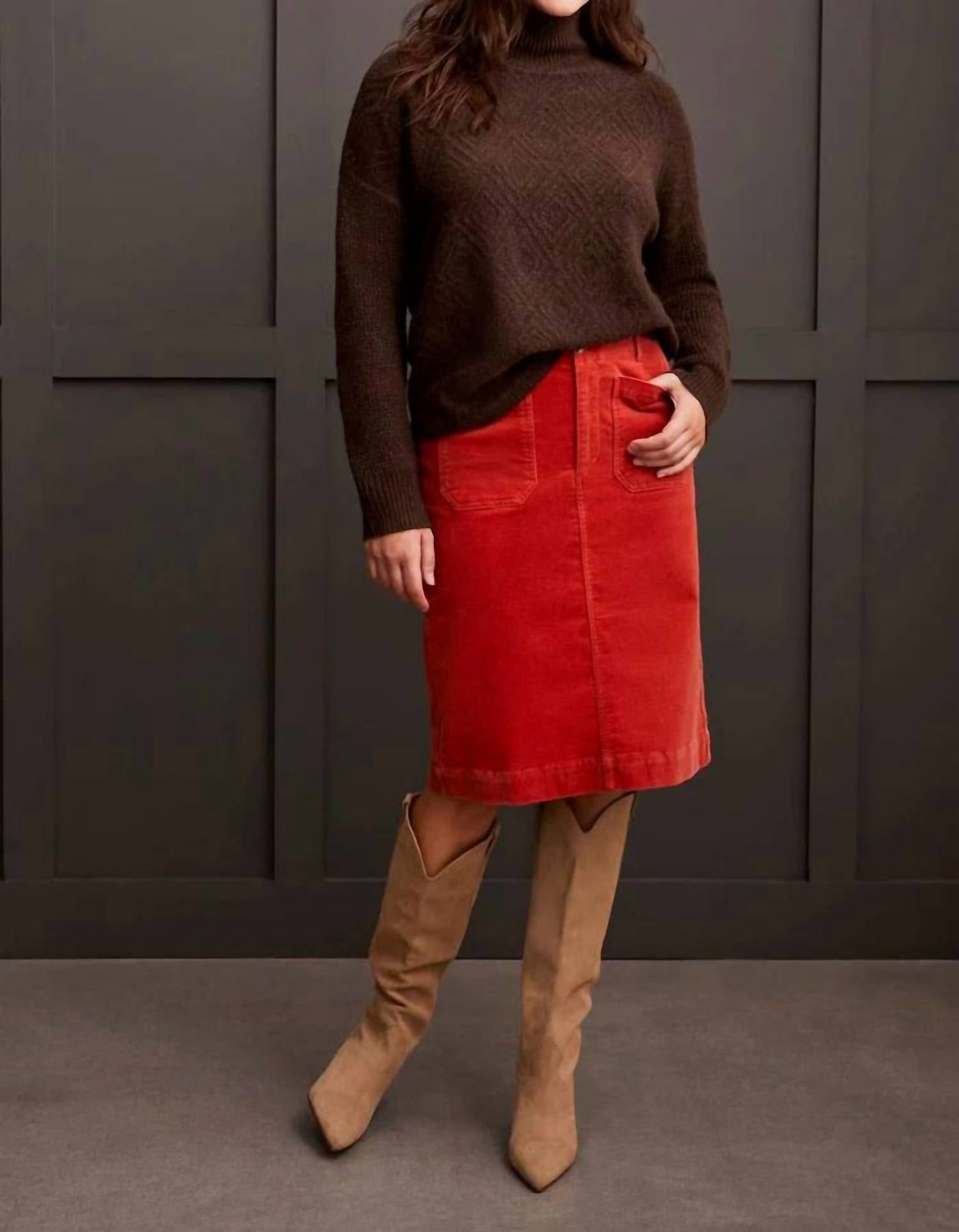 Tribal - Textured Mock Neck Sweater