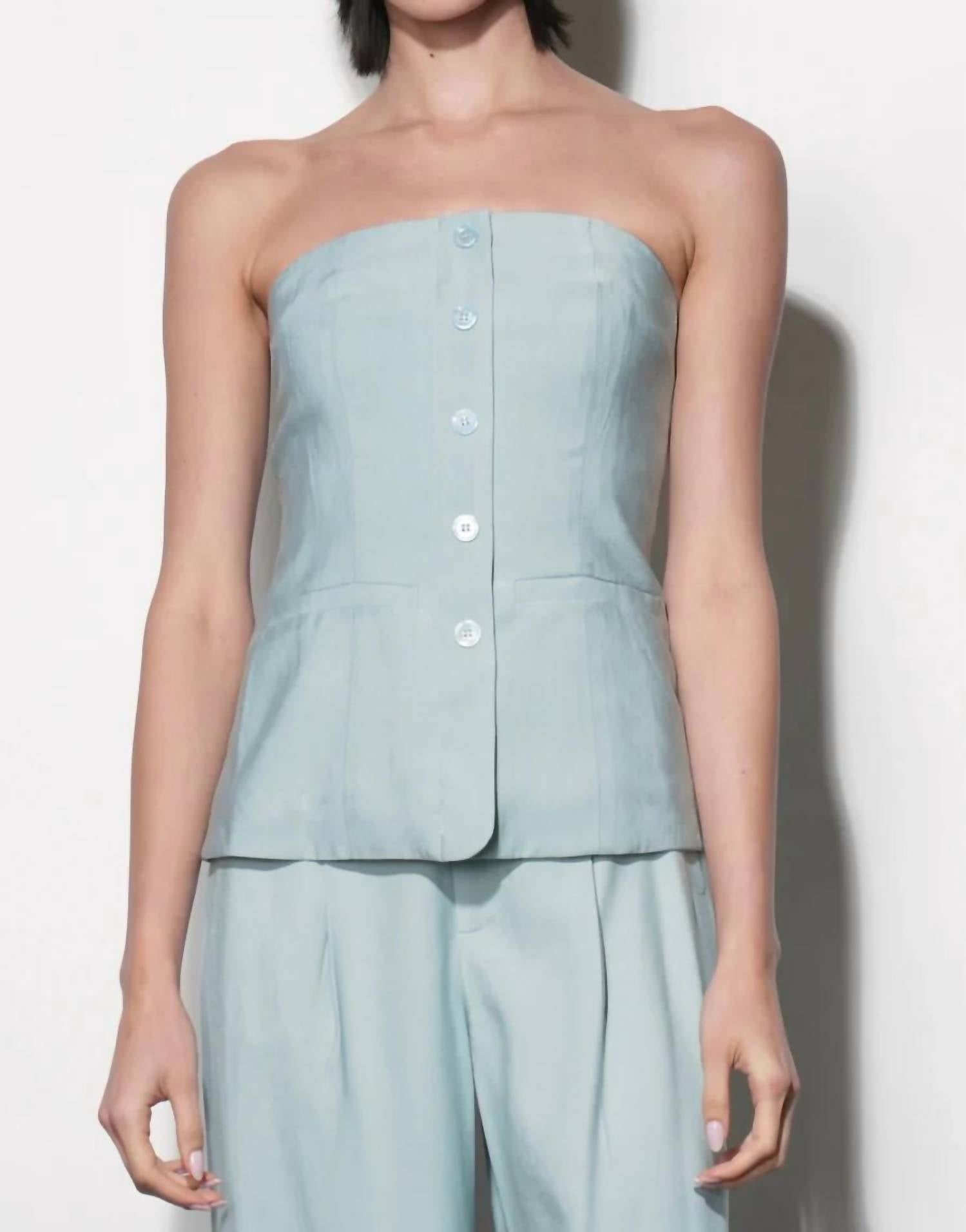 Greylin - Yuri Strapless Vest Top