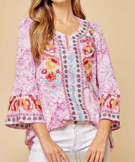 Andree By Unit - South Beach Embroidered Top