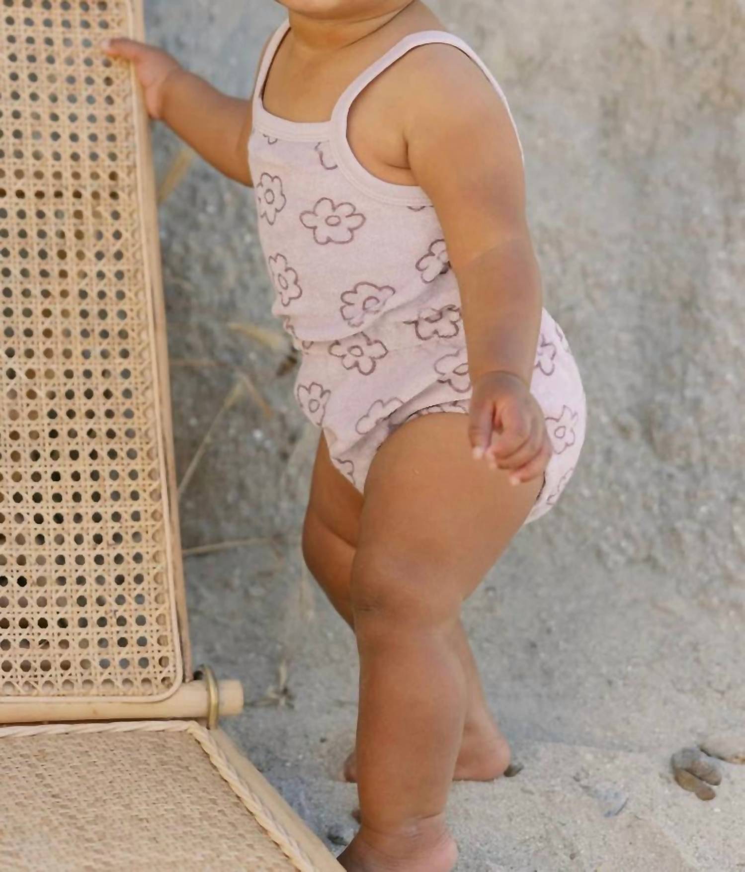 Quincy Mae - Girls' Terry Cinch Romper